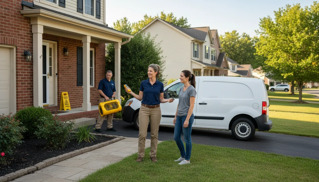 Residential water damage restoration in Lucama, NC
